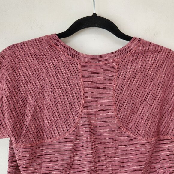 NWOT BUNDLE (2) Athleta Workout Tank Top Short Sleeve Shirt Activewear Pink M - Picture 5 of 16